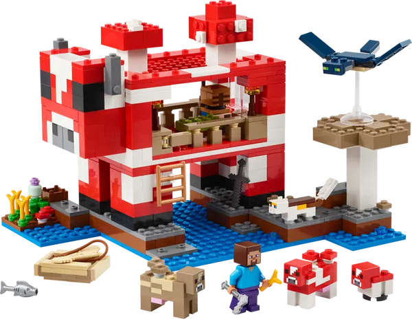Lego: Minecraft the Mooshroom House - Ages 8+