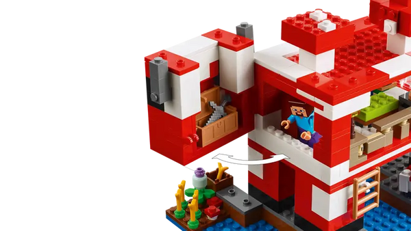 Lego: Minecraft the Mooshroom House - Ages 8+