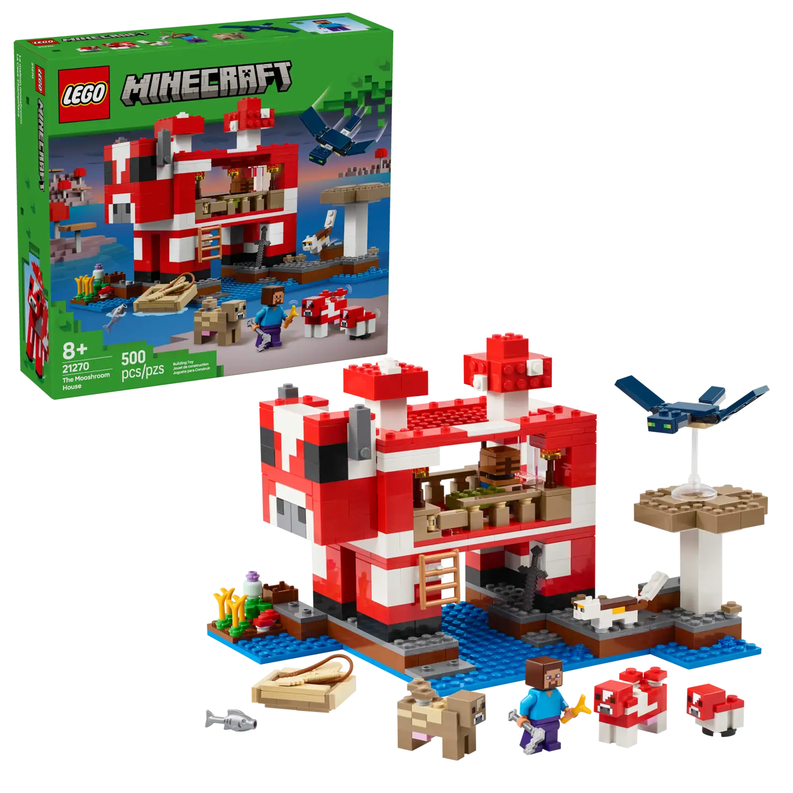Lego: Minecraft the Mooshroom House - Ages 8+