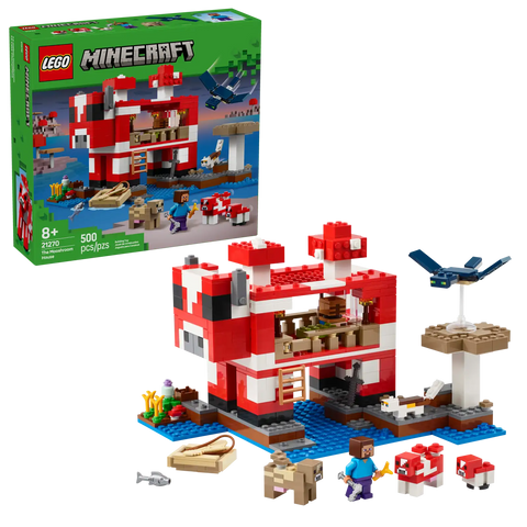 Lego: Minecraft the Mooshroom House - Ages 8+