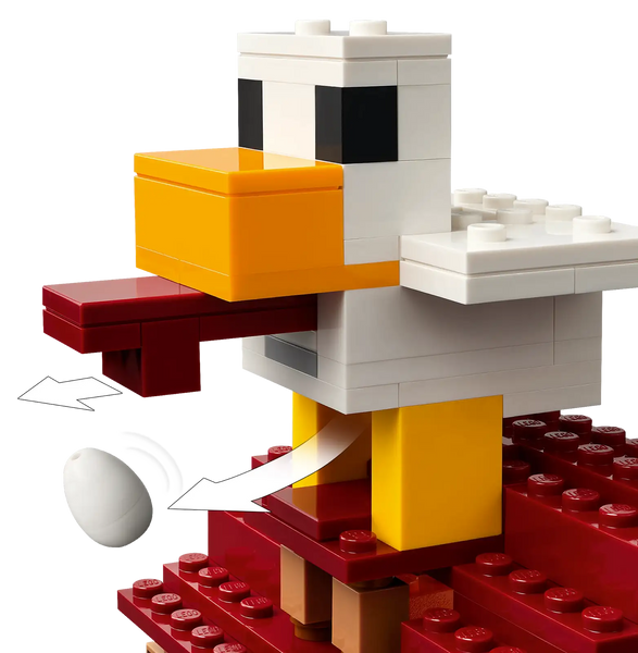 Lego: Minecraft the Ghast Balloon Village Attack - Ages 10+