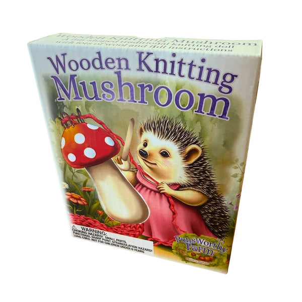 Wooden Knitting Mushroom