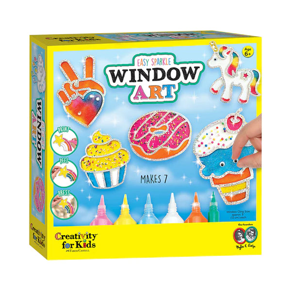 Easy Sparkle Window Art: Rainbow Sprinkles - Ages 6+