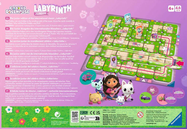 Board Game: Gabby's Doll House Labyrinth - Age 4+