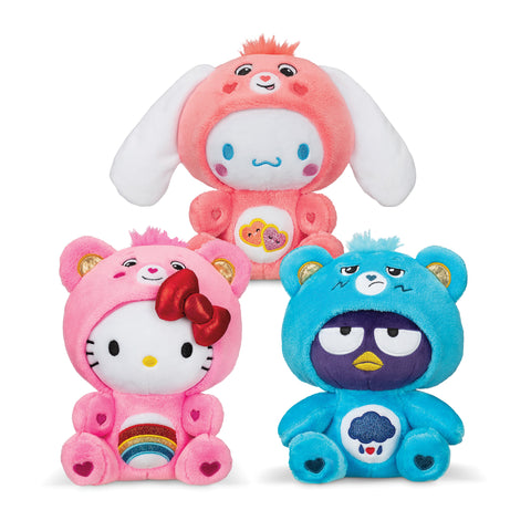 SCHY: Hello Kitty and Friends x Care Bears Fun Sized Plush 8": Multiple Styles Available - Ages 4+