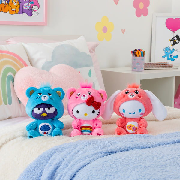 SCHY: Hello Kitty and Friends x Care Bears Fun Sized Plush 8": Multiple Styles Available - Ages 4+