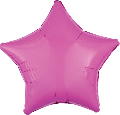 Bright Bubblegum Pink Decorator Star Balloon 19"
