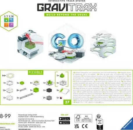 GraviTrax: Go Flexible Marble Run Set - Ages 8+