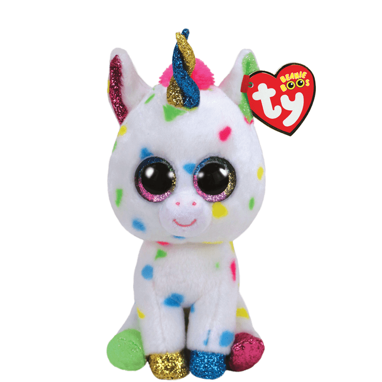 TY: Beanie Boos - Harmonie- Unicorn Speckled-  Ages 3+