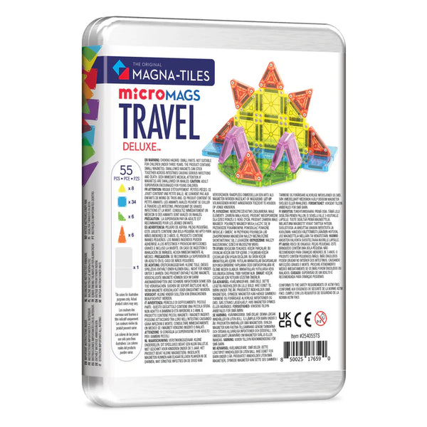 Magna-Tiles MicroMAGS Travel Deluxe 55 Piece Set