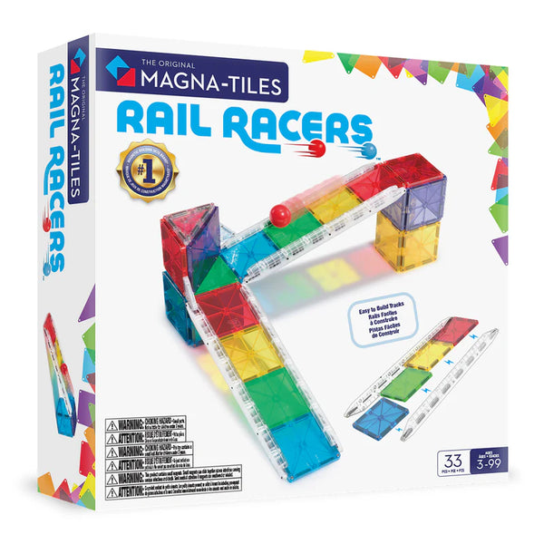 Magna-Tiles Rail Racers Mags 33 pcs