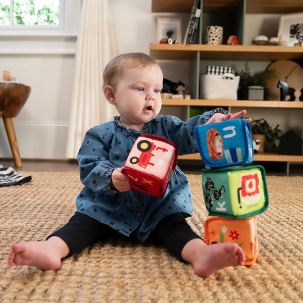 Baby Einstein: Alpha Stacks Soft Blocks - Ages 3m+