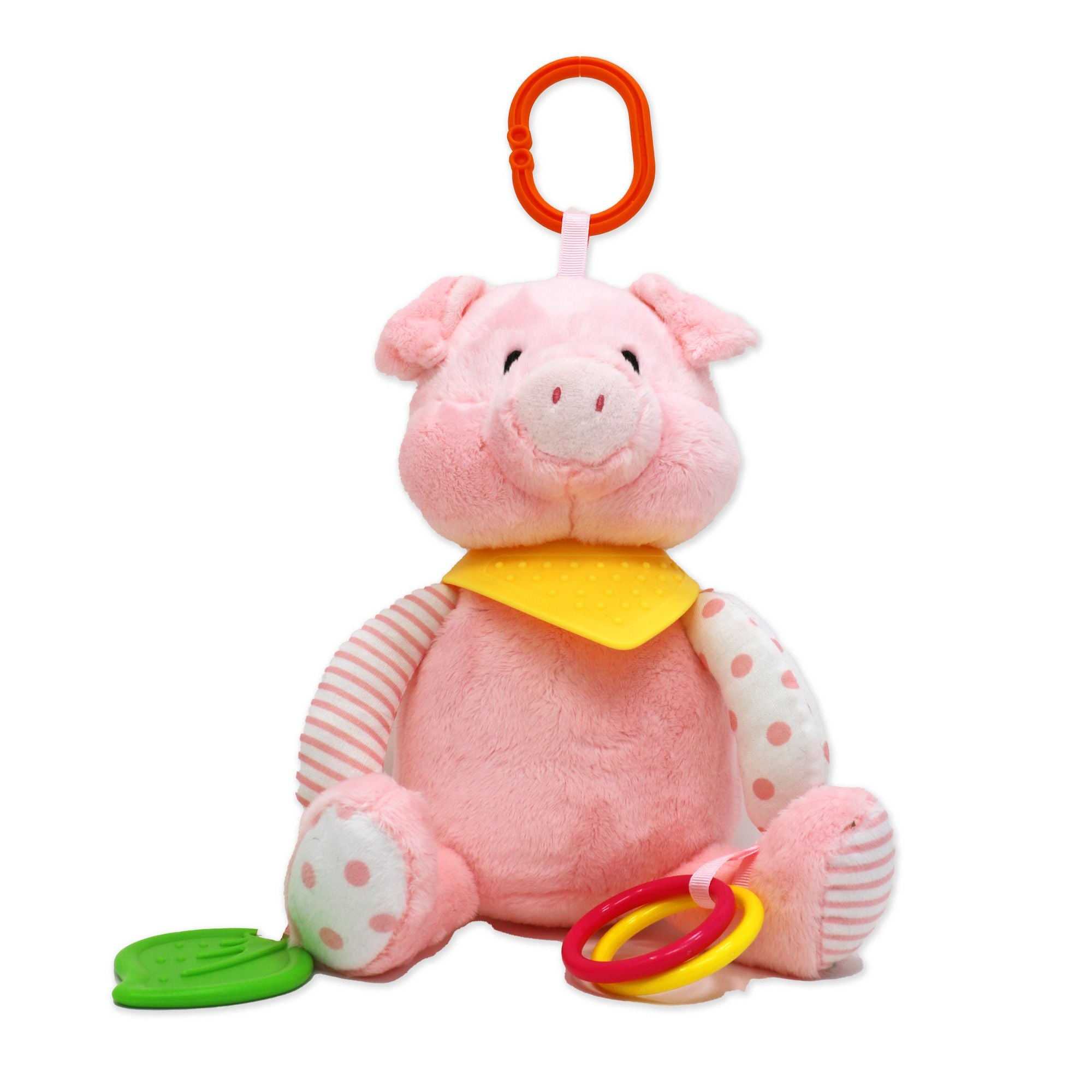 Baby Made:  Soft plush pig baby Activity toy - Ages 0+