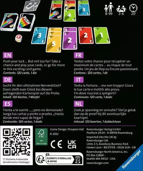 CG: Push Card Game - Ages 8+