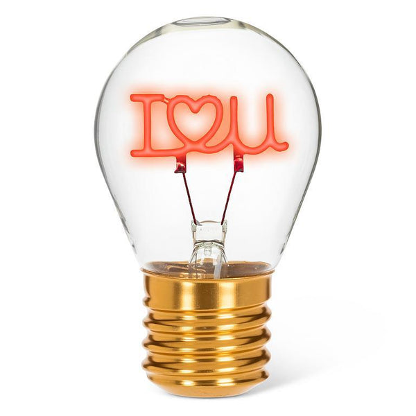 I Love You - Neon Led - Lightbulb  Red- - Age 6+