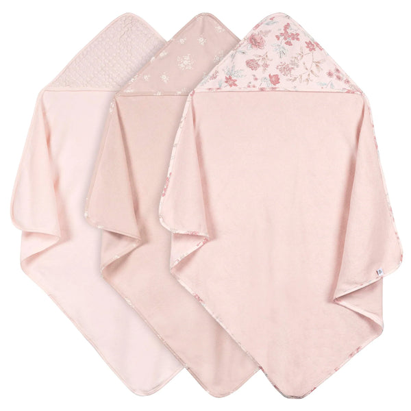 3-Pack Hooded Towel - Pink