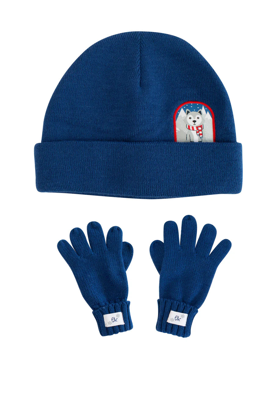 FlapJackKids: Toque & Gloves Set - Wolf - 2-4 yrs