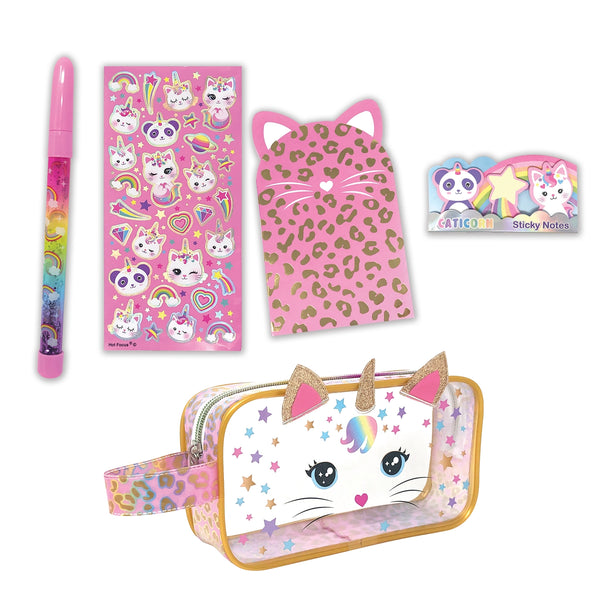 Hot Focus: Writing Inspiration Caticorn Pencil Case Pouch  - Ages 5+