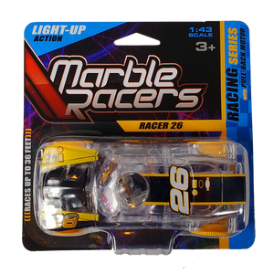 Marble Racers: Pull-back Light-up Cars - Ages 3+
