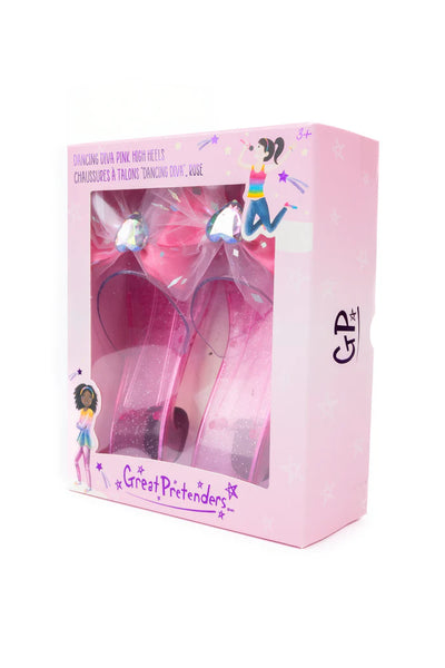 Dancing Diva Pink High Heels - Great Pretenders