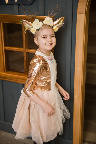GP: Woodland Deer Dress with Headband - Multiple Sizes Available
