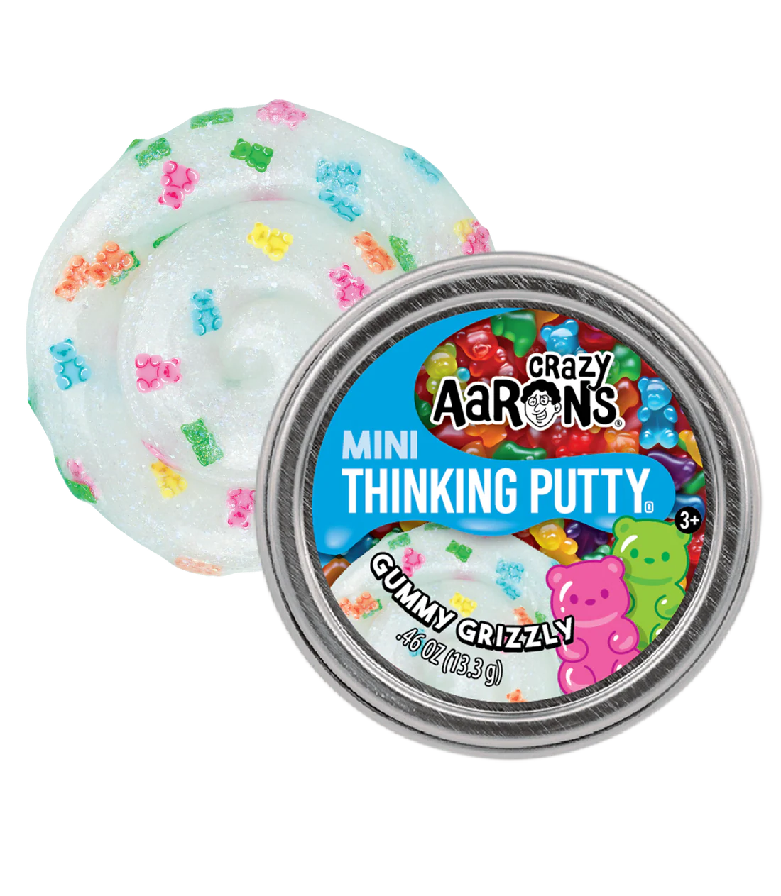 Loot: Thinking Putty 2" Mini Tin Gummy Grizzly - Ages 3+