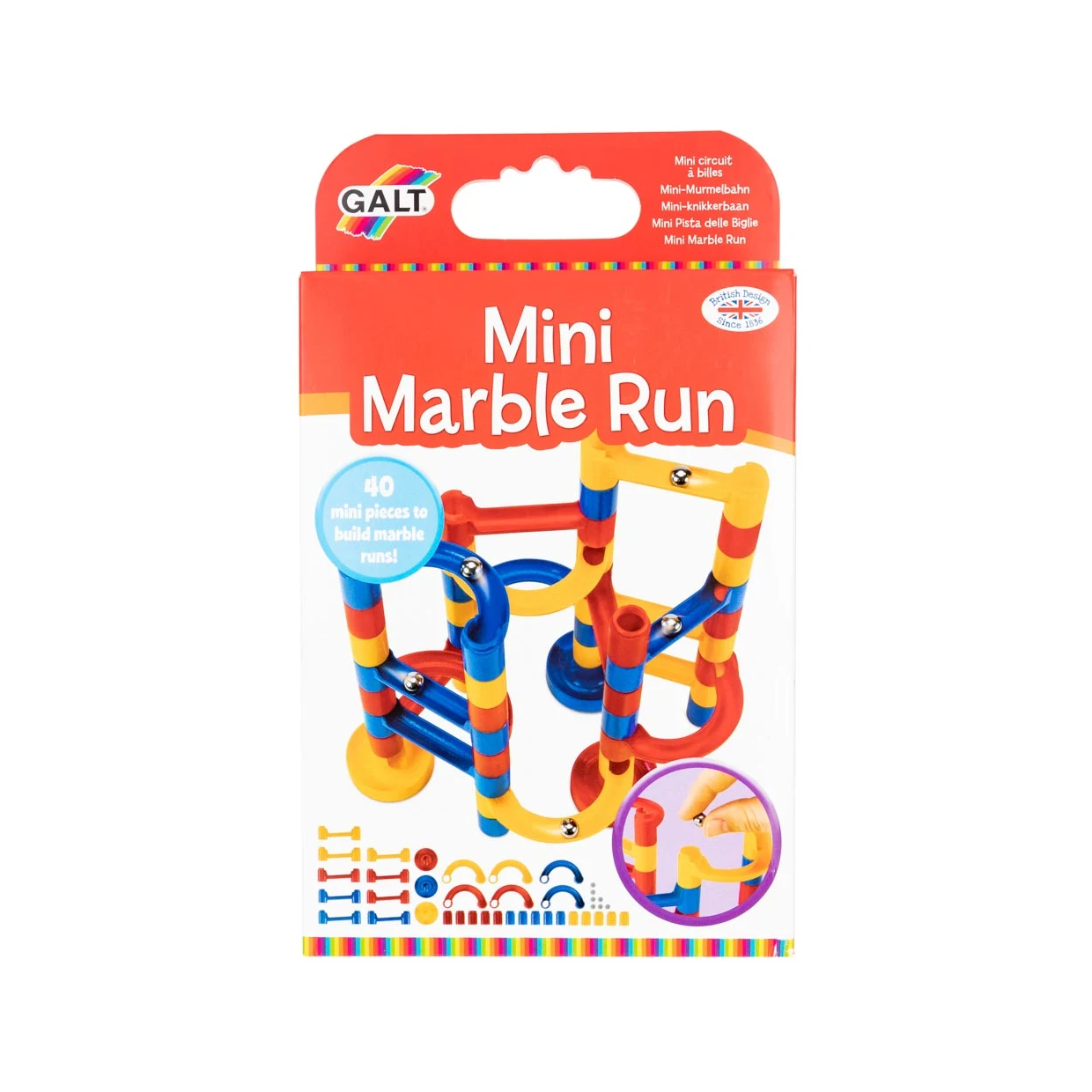 Galt: Mini Marble Run 40 Piece Set - Ages 5+