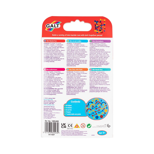 Galt: Mini Marble Run 40 Piece Set - Ages 5+