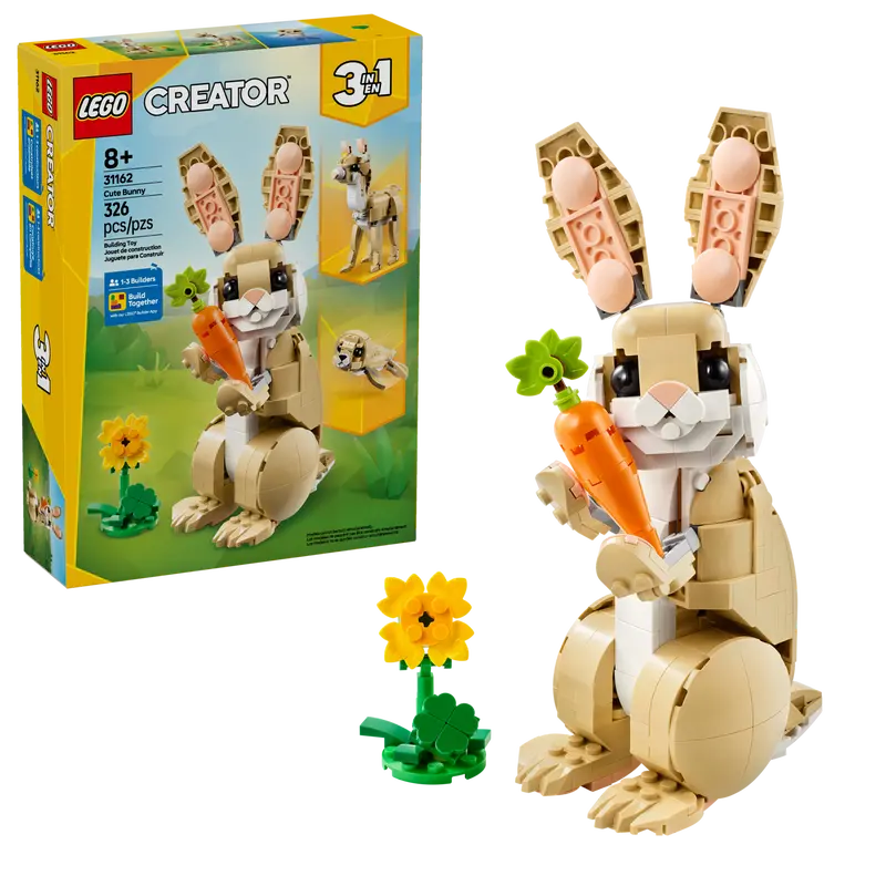 Lego: Creator Cute Bunny - Ages 8+