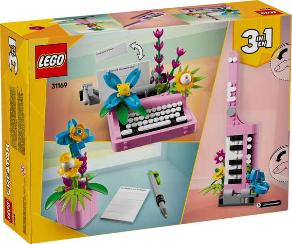 Lego: Creator Typewriter with Flowers - Ages 8+