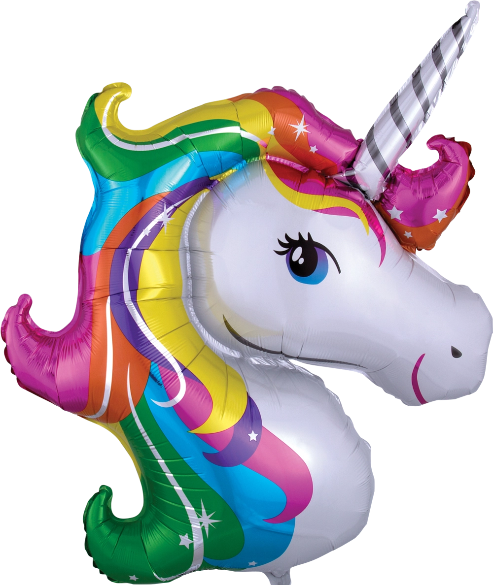 33" Balloon: Rainbow Unicorn