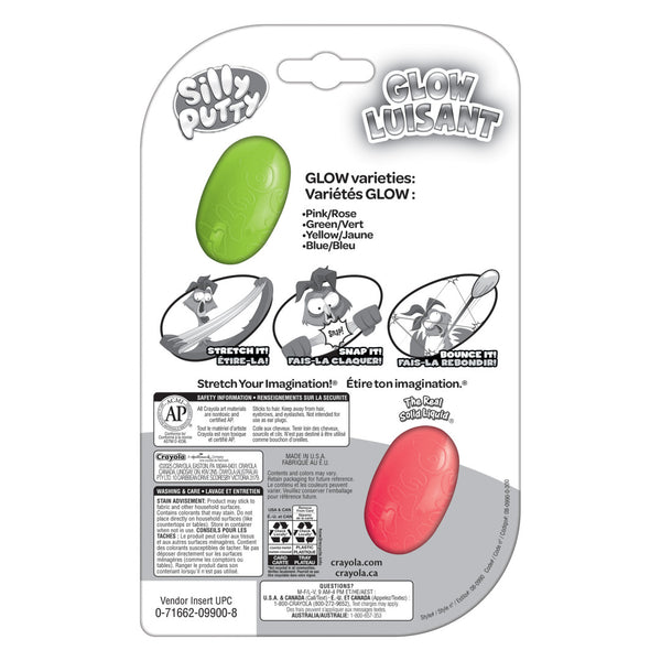 Crayola - Silly Putty Glow-in-the-dark Eggs 2 Pack