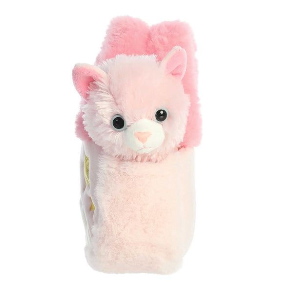 Fancy Pals Pink Kitten Plush and Pastel Rainbow Purse Set