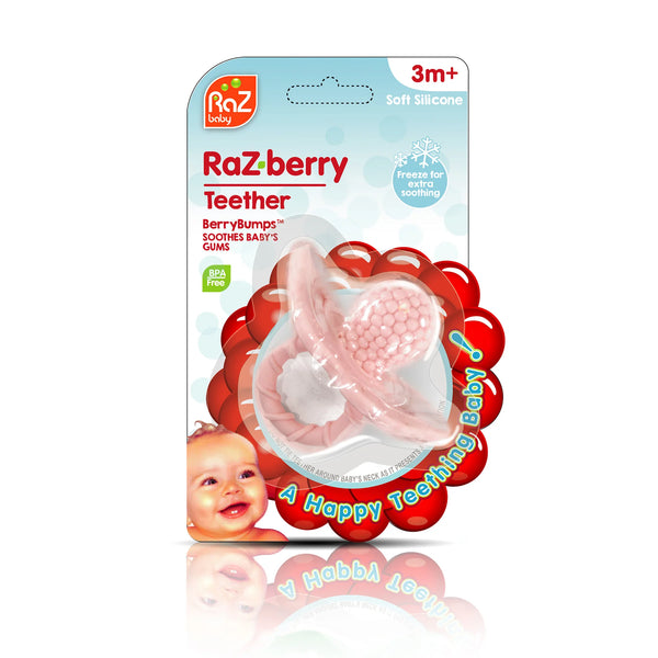 RaZbaby: RaZberry Teether Cotton Candy Pink 0+