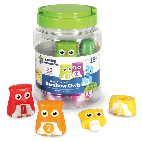 LR: Rainbow Owls - Ages 18mths+