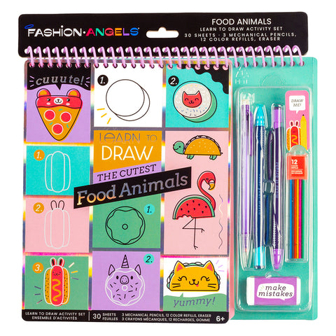 F. Angels: Food Animals Learn to Draw Activity Set - Ages 6+