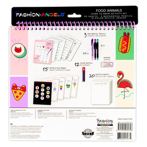 F. Angels: Food Animals Learn to Draw Activity Set - Ages 6+