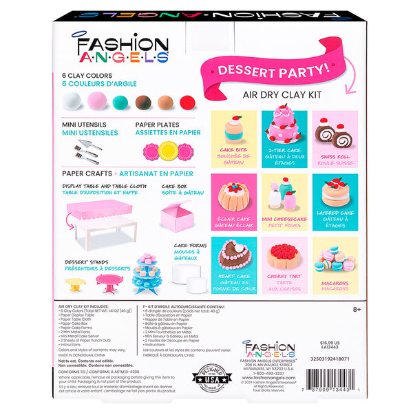 F. Angels: Air Dry Clay Kit - Dessert Party - Ages 8+