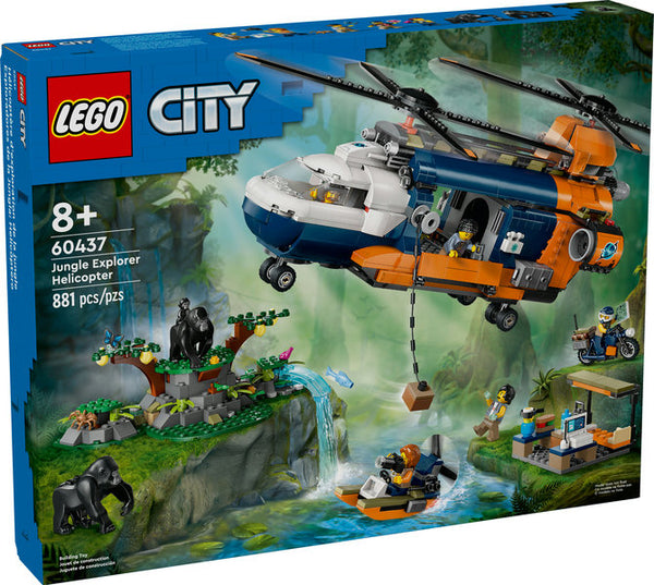 Lego: City Jungle Explorer Helicopter at Base Camp - Ages 8+