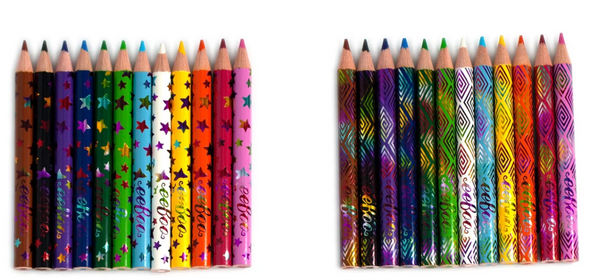 12 Small Coloured Pencils: Valentine's - Ages 3+
