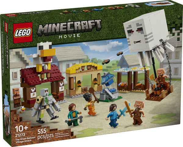 Lego: Minecraft the Ghast Balloon Village Attack - Ages 10+