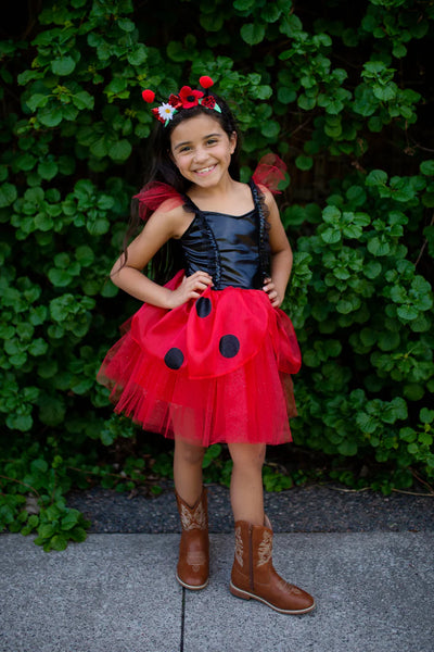 GP: Ladybug Dress and Headband Set - Available in Multiple Sizes