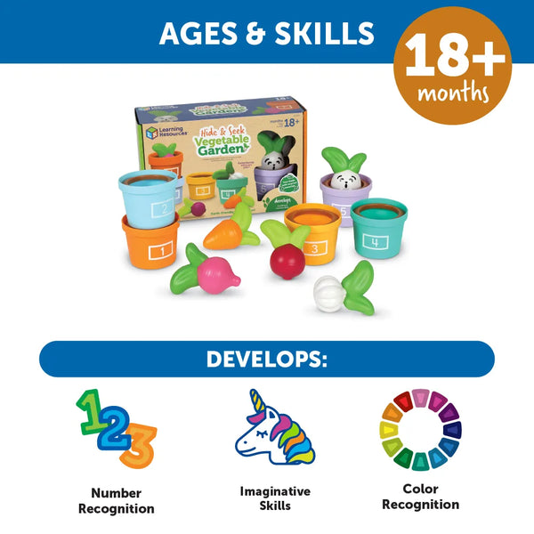 LR: Hide & Seek Vegetable Garden - Ages 18mths+