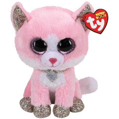 TY: Beanie Boos - Fiona - Cat Pink -  Ages 3+