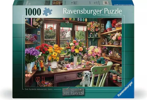 1000 Piece Puzzle: Flower Arranger's Shed - Ages 14+