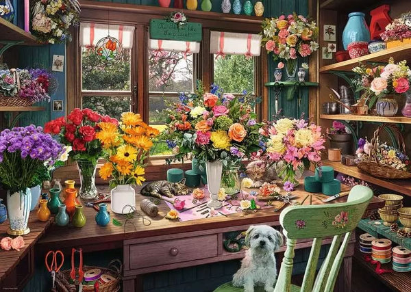 1000 Piece Puzzle: Flower Arranger's Shed - Ages 14+