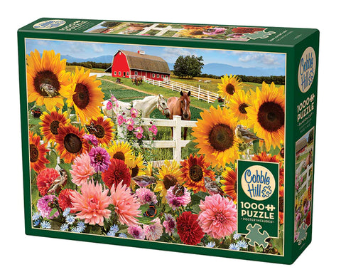 Sunflower Farm: 1000 Piece Puzzle - Ages 9+
