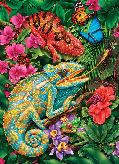 1000 Piece Puzzle: Karma Chameleon - Ages 9+