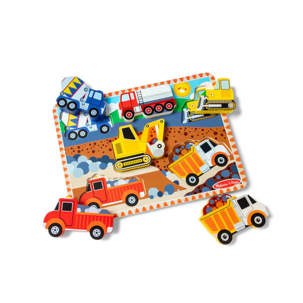 Wooden Chunky Puzzle: Construction - Ages 2+