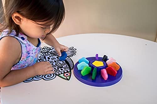 Djeco: 12 Flower Crayons For Toddlers - Ages 18mth+